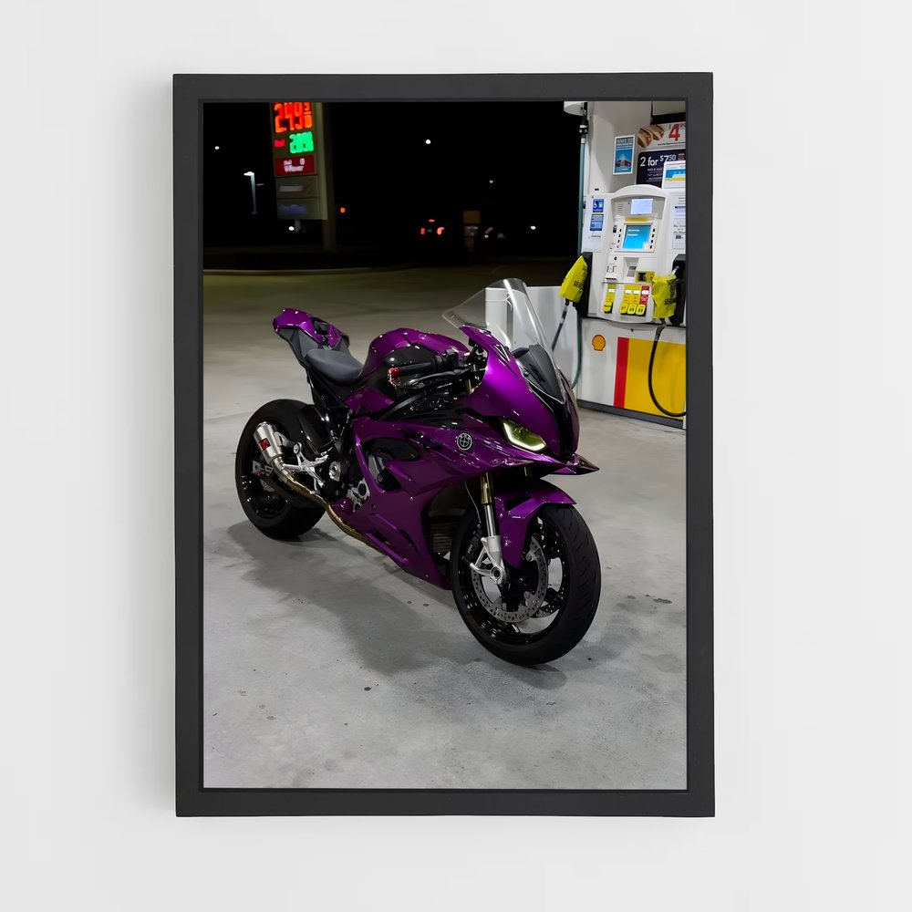 Poster Route 66 Violette – affiche Beta (vue 2)